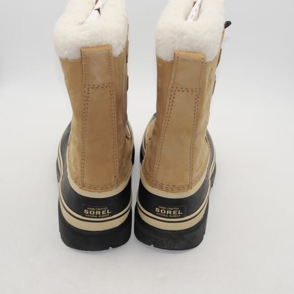 NEW Sorel Caribou Women's 6 WP Boots Insulated Winter Snow Buff Tan Brown - Picture 10 of 14